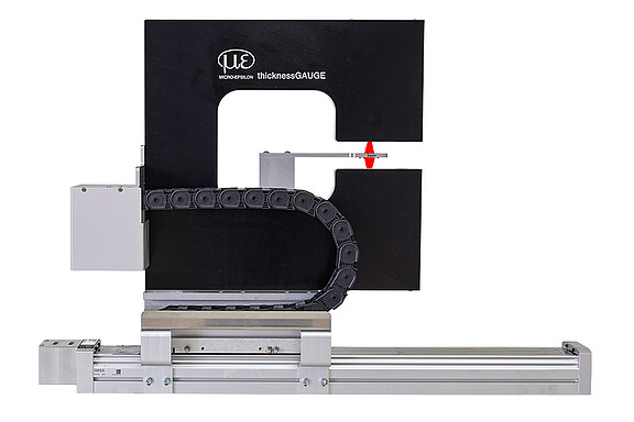 使用 thicknessGAUGE 3D 進行厚度與 3D 輪廓組合量測