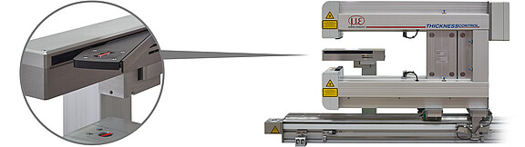 Automatic thickness calibration of C-frame