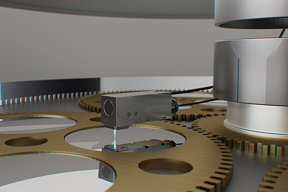 具備 90° 光路設計的 interferoMETER IMP NIR TH3/90/IP68