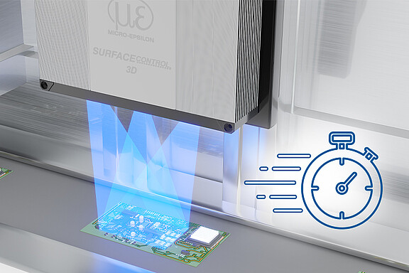 surfaceCONTROL 3D 3560 具備極短的處理時間