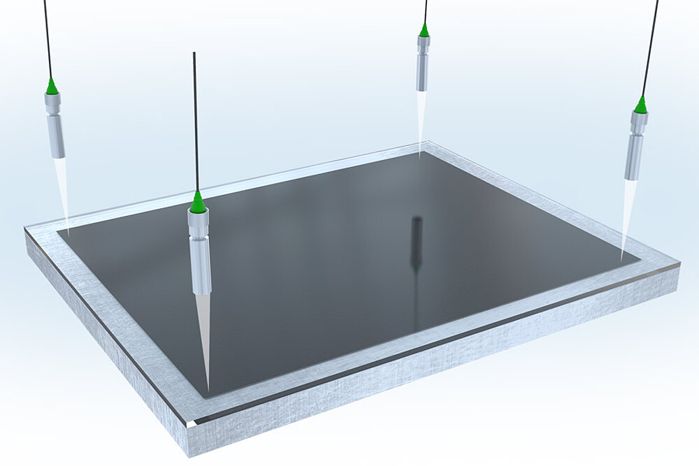 Various measurement tasks in clean room and vacuum