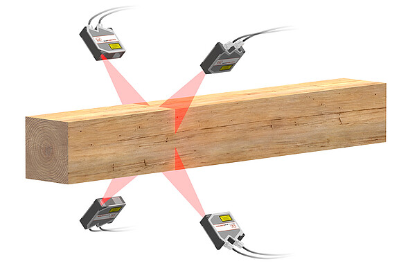 Measurement of a component with laser scanner