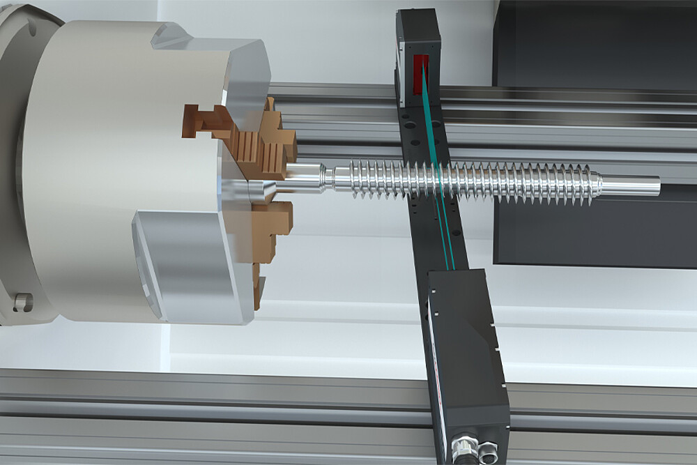 Active tilt correction of object with optical micrometer