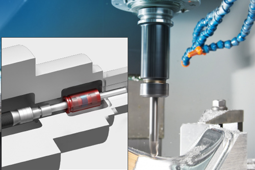 Monitoring clamping position in high-performance machine tools 