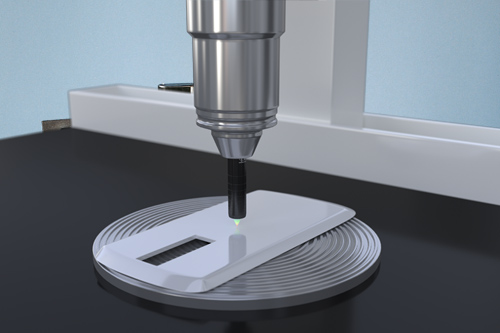 Roughness measurement and geometry inspection in coordinate measuring machines